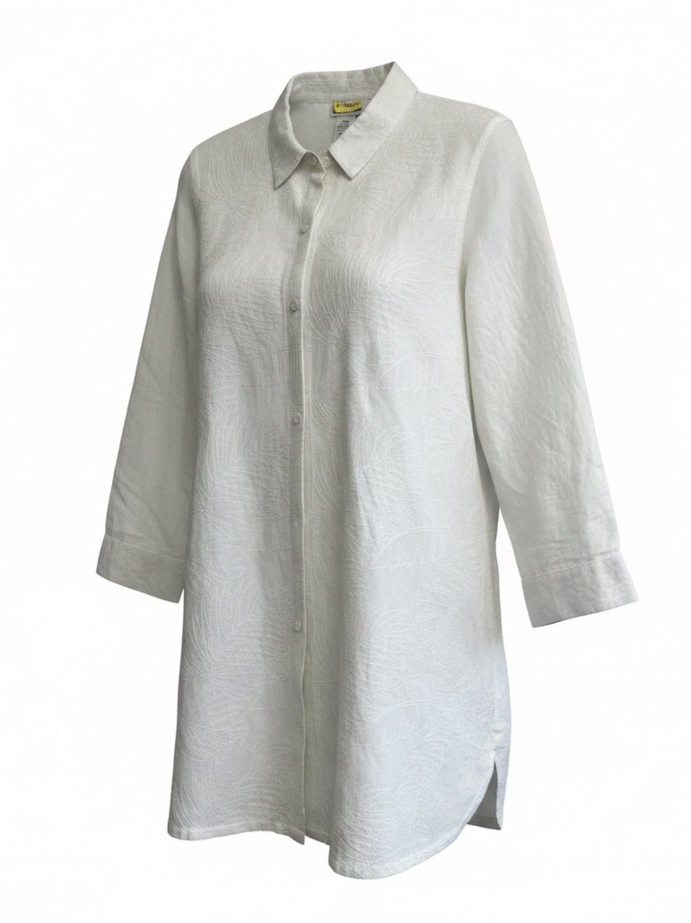 Tommy Bahama white Linen-Blend Button Shirt dress tunic or jacket